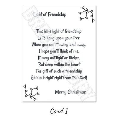 Friendship Christmas Lightbulb Ornament 3
