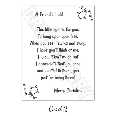 Friendship Christmas Lightbulb Ornament 4
