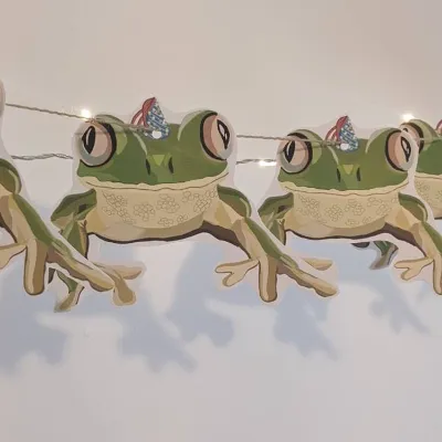 Froggy Frog party bunting/ banner 1