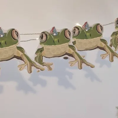 Froggy Frog party bunting/ banner 4