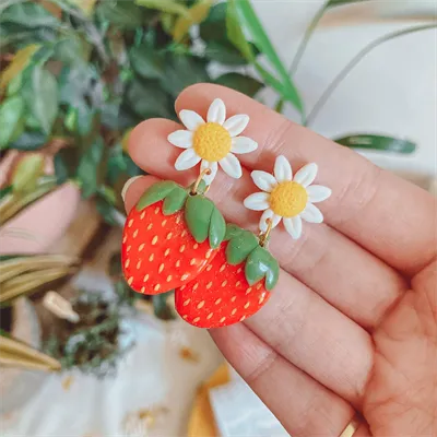 Fruit And Flower Dangle Earrings 1