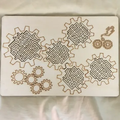 Gears Of Steampunk Fractal Puzzle