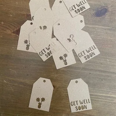 Get Well Soon Mini Gift Tag 12 Tag Set