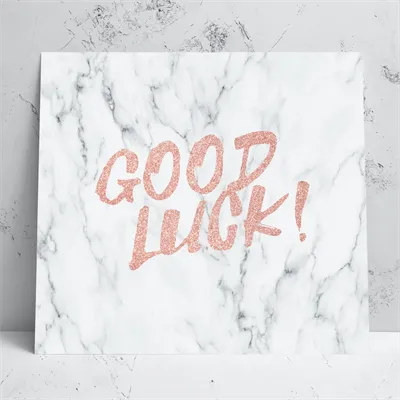 GOOD LUCK GREETING CARD 1