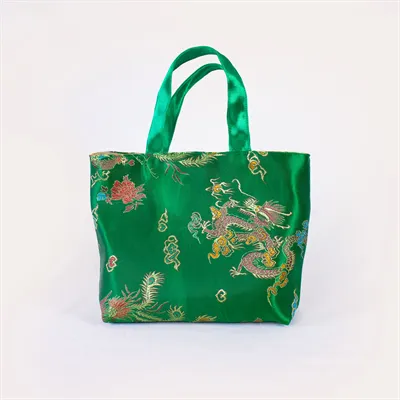 Green Phoenix & Dragon Mini-Tote Bag 1