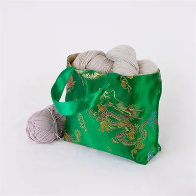 Green Phoenix & Dragon Mini-Tote Bag 5