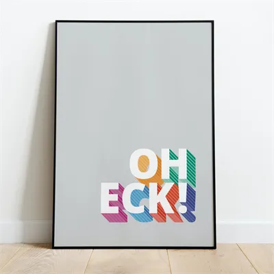 Grey Oh Eck Print 1