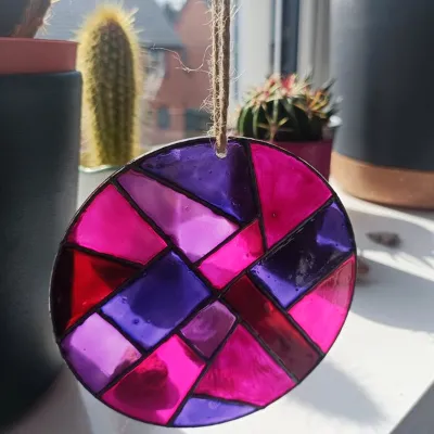 Hand Painted Stained Glass Suncatchers 14