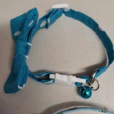 Handmade Cat collars with Decorative bow 3