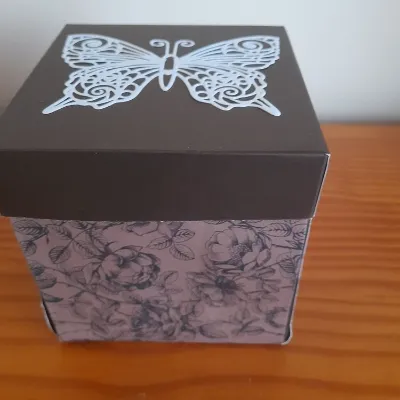 Handmade exploding box with sleeves and  1