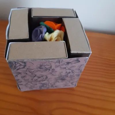 Handmade exploding box with sleeves and  2