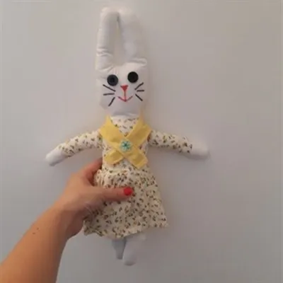 Handmade Rabbit yellow lady 2