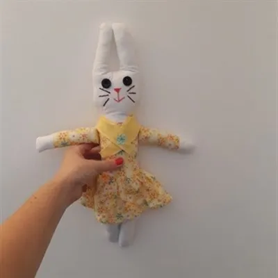 Handmade Rabbit yellow lady