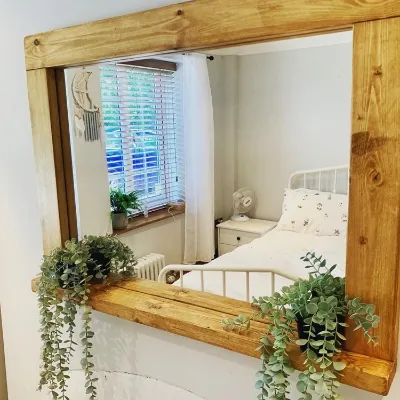 Handmade wooden Mirror 3