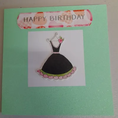 Happy Birthday hand made card. 1
