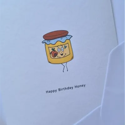 Happy Birthday Honey Card, Birthday Card 1