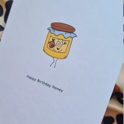 Happy Birthday Honey Card, Birthday Card 9