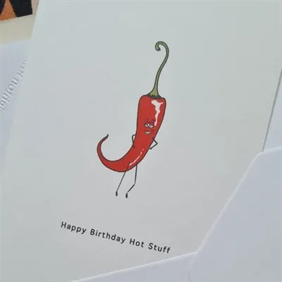 Happy Birthday Hot Stuff. Birthday Card