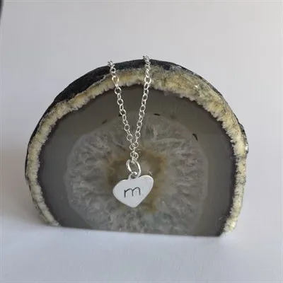 Heart personalised necklaces shot 1