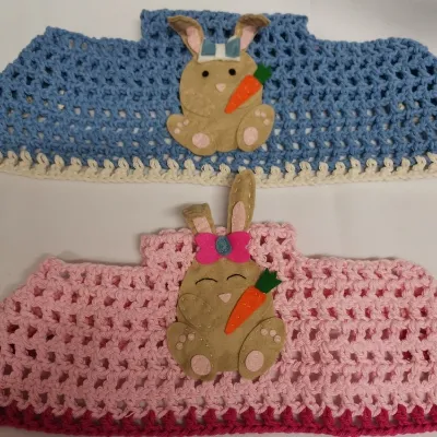Horse Easter bunny cap/bonnet  Horses ea 1