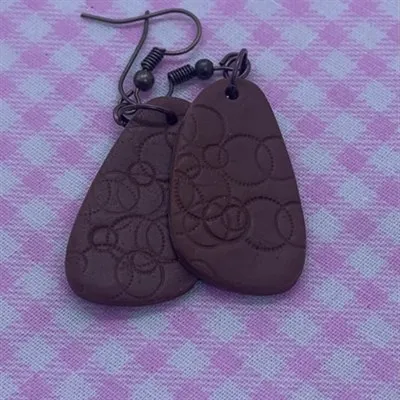 Irregular teardrop dangles spring fling forbidden chocolate 2