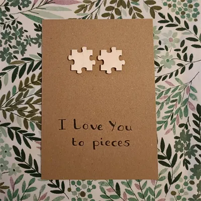 Jigsaw Valentines Day card 1