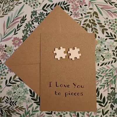 Jigsaw Valentines Day card 2
