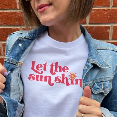 LET THE SUNSHINE ORGANIC COTTON TEE 6