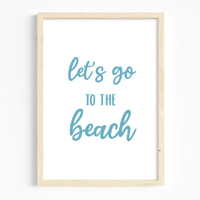 Let's Go To The Beach A4 Print 1