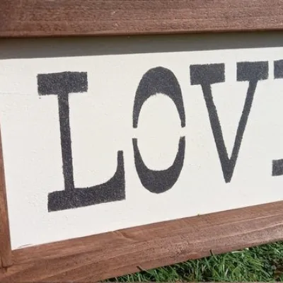 Love Handmade Reclaimed wood sign 2