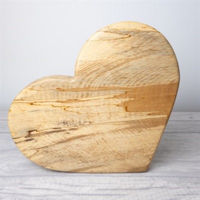 Love Heart Board Beech Wood - Large by Golden Stag Woodwork