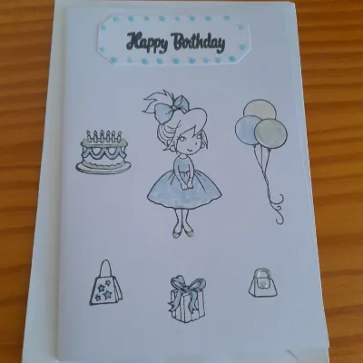 Lovely Birthday card for a little girl. 1