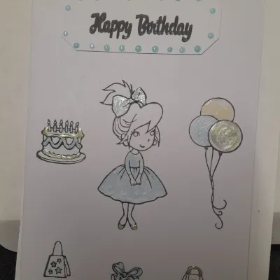 Lovely Birthday card for a little girl. 4