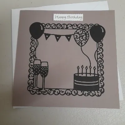 Lovely Birthday celebration card. 1