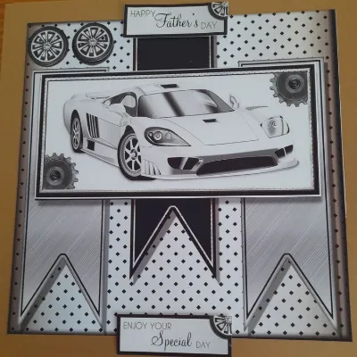 Lovely hand made Fathers day card with i 3