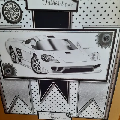 Lovely hand made Fathers day card with i 4