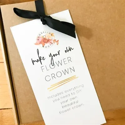 Make Your Own Flower Crown Kit packaging