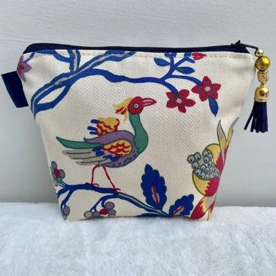 Makeup Bag Vintage Laura Ashley Fabric,  4