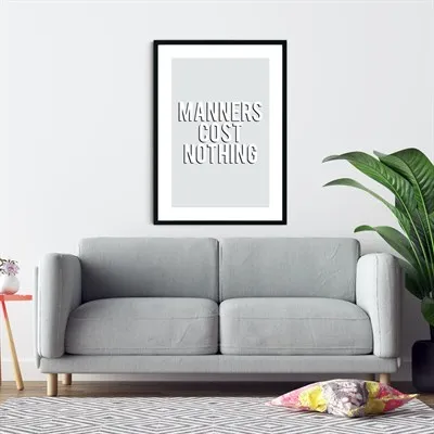 Manners Print