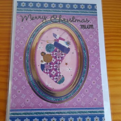 Merry Christmas Mum hand made card. 1