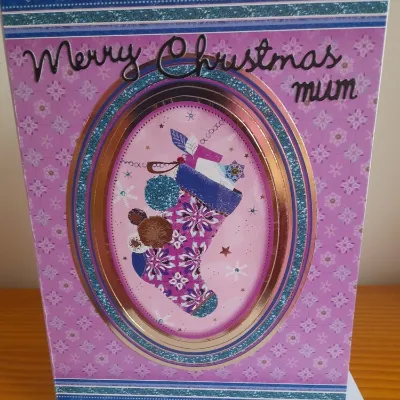 Merry Christmas Mum hand made card. 2