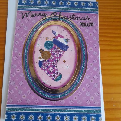 Merry Christmas Mum hand made card. 3