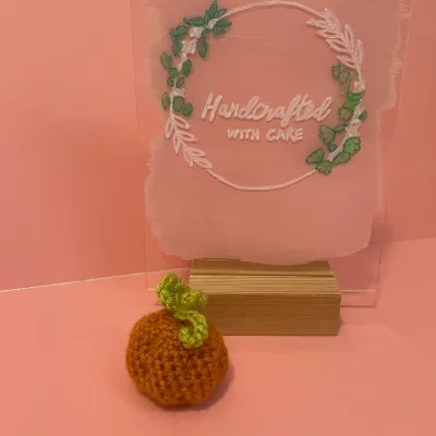 Mini pumpkin crochet decoration 2