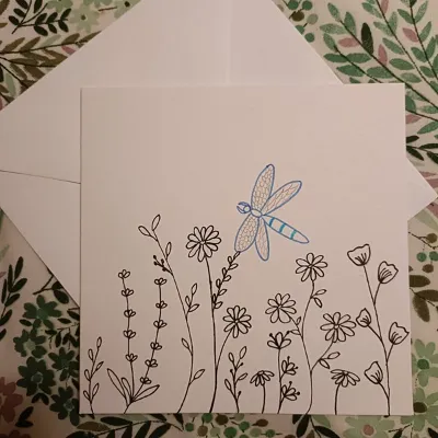 Mother's Day Flowers, Handmade Card 2