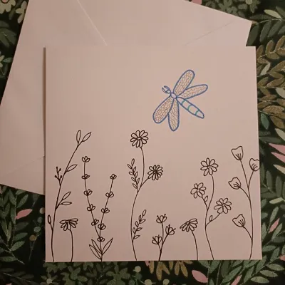 Mother's Day Flowers, Handmade Card 4