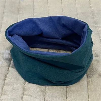Neck Warmers green with blue