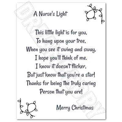 Nurse Christmas Lightbulb Ornament 3