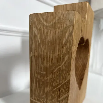 Oak Heart Candle Holder 4