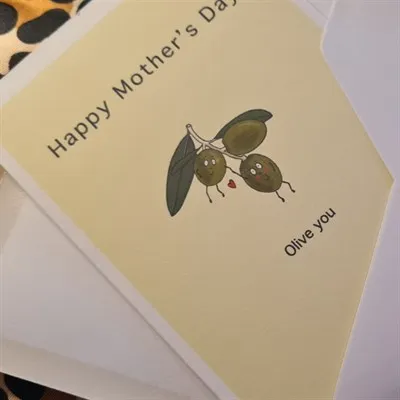 Olive you - I love you, Mothers day card