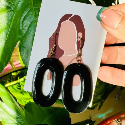 Oval Shaped Earrings 2